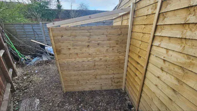 Garden Shed Extension Before A